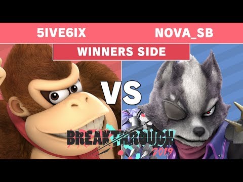 BreakThrough 2019 - 5ive6ix (Donkey Kong) Vs Nova_SB (Wolf) Pools - Smash Ultimate