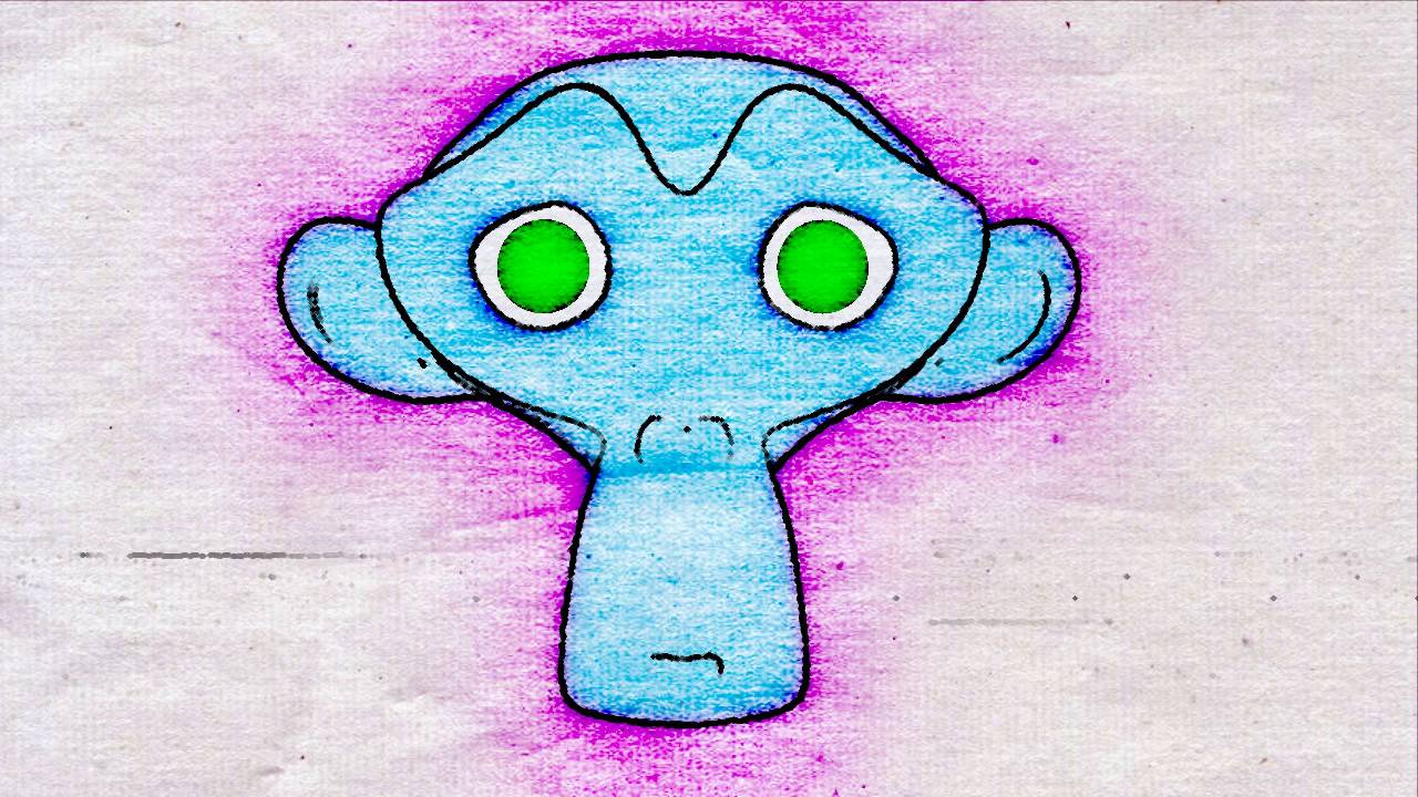 Blender NPR Crayon Test