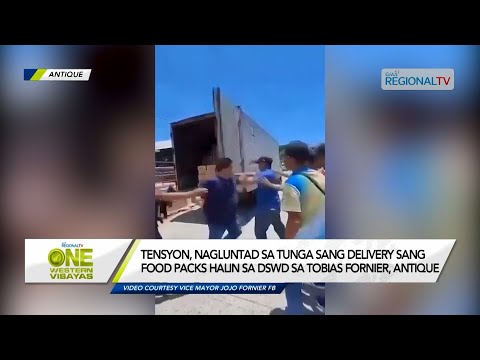 One Western Visayas: Tensyon, nagluntad sa delivery sang food packs sa Tobias Fornier, Antique