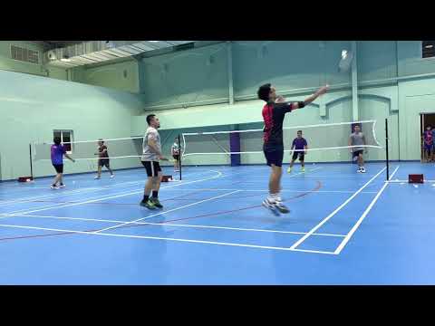 Solid Badminton Club Dubai | Mark/Dave vs Dan/Jerico