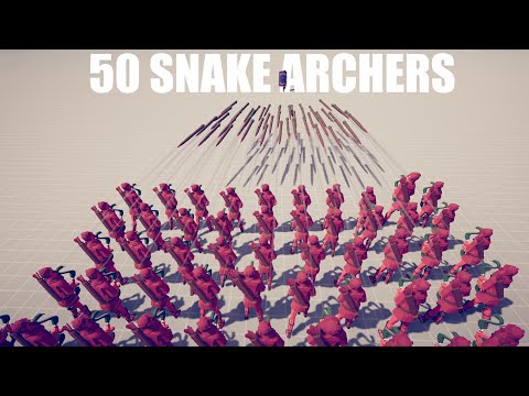 50 SNAKE ARCHERS VS EVERY UNIT - Totally Accurate Battle Simulator