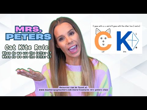 Cat Kite Rule When do we use letter c When do we use letter k to spell words