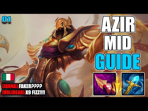 AZIR MID SPIEGATO BENE 👑 |Guida Completa ITA su Macro, Micro, Combo e Teamfight–League of Legends#01