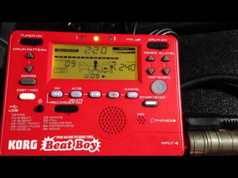 KORG "Beat Boy" Tuners & Metronome tested (Hot for Teacher)