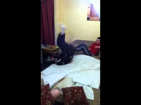Roommate 'ninja flip' FAIL