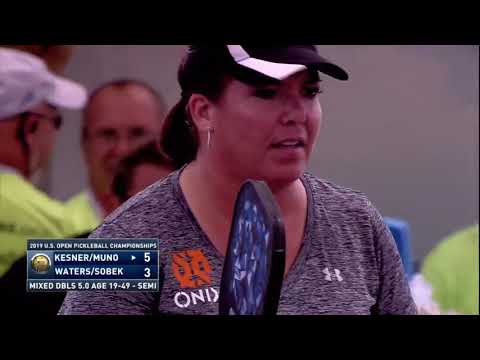 2019 US Open Pickleball Mixed Doubles 5.0 AGE 19-49 Kim Kesner/Bo Muno vs Ann Leigh Waters/Sobek