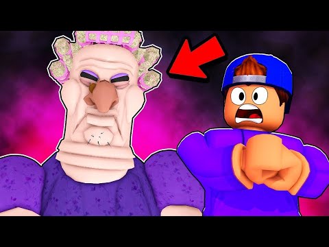 GRUMPY GRAN! (SCARY OBBY) Roblox Gameplay Walkthrough EASY Mode - First Place No Death [4k]