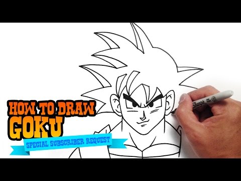 How to Draw Goku from Dragon Ball - Step by Step Video