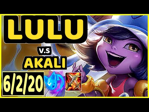 BRUCER (LULU) vs AKALI - 6/2/20 KDA MID CHALLENGER GAMEPLAY - BR
