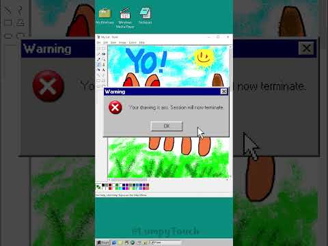 MS Paint Error Message (RIP yocat)
