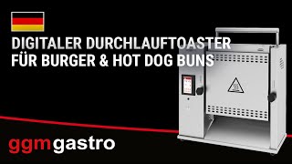 Toaster vertical - Digital - 2,1 kW - pour pains à burger & hot-dog