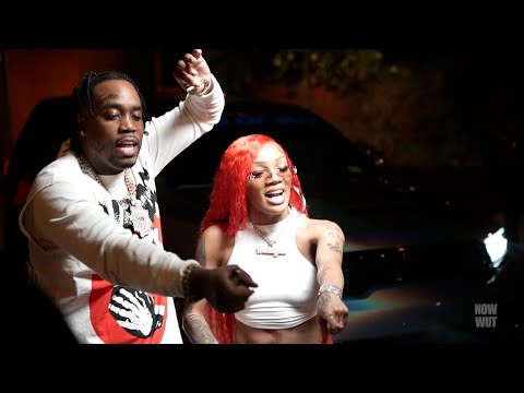 Glorilla and Fivio Foreign doing the Cha Cha Slide