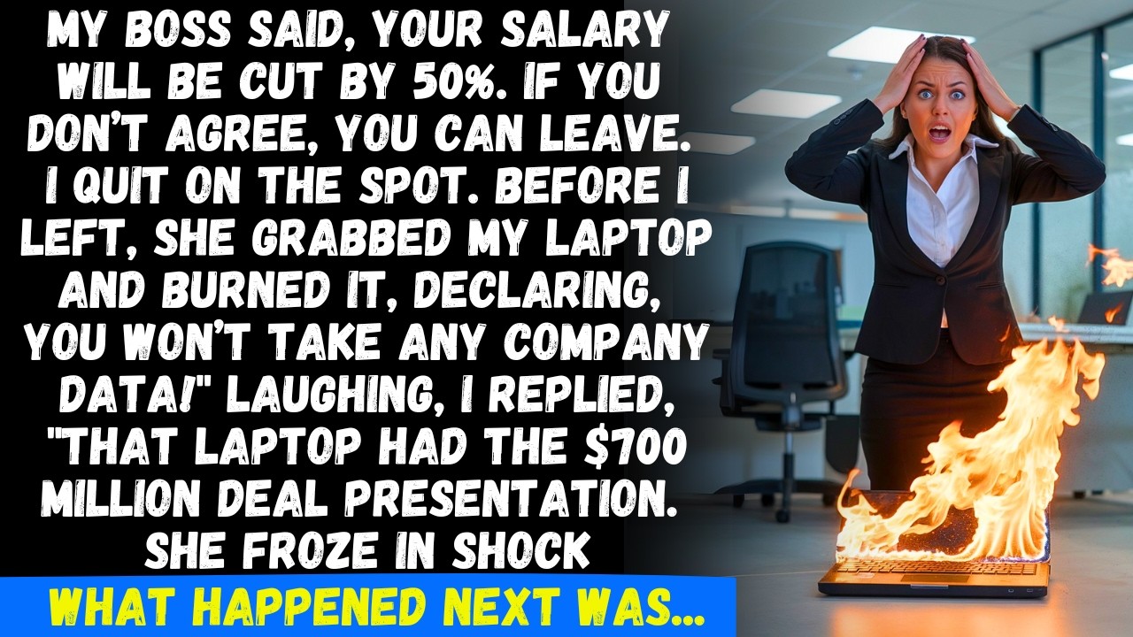 My boss kicked me out right before the $700 million deal and burned my laptop, but I laughed because
