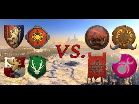 Massive 4 v 4 Battle! Over 10,000 troops! | Total War Warhammer 3