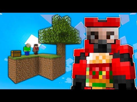 We Battled to Destroy Each Others Bases in SKYBLOCK! - Minecraft Multiplayer Funny Moments