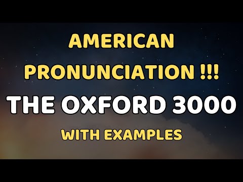 American Pronunciation !! The Oxford 3000 Words - English Words List With Examples - Part 3