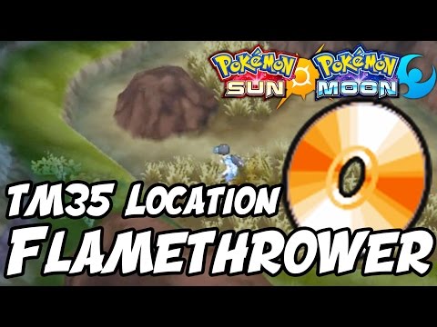 How to Get Flamethrower Location – Pokémon Sun and Moon TM 35 Flamethrower Location