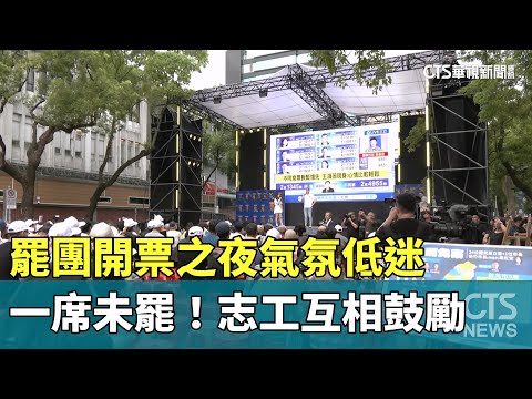 一席未罷! 罷團開票之夜氣氛低迷　志工互相鼓勵
