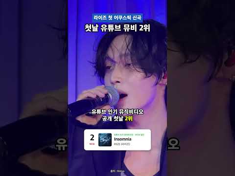 춤 대신 화음으로 첫날 유튜브 뮤비 2위 찍은 라이즈 신곡