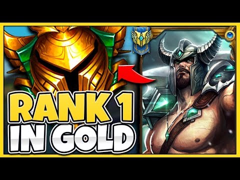 I TOOK MY TRYNDAMERE INTO GOLD FOR THE FIRST TIME! RANK 1 TRYND VS ELO HELL - League of Legends