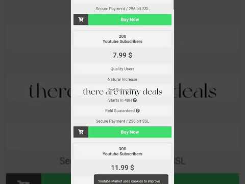 how to buy youtube subscribers