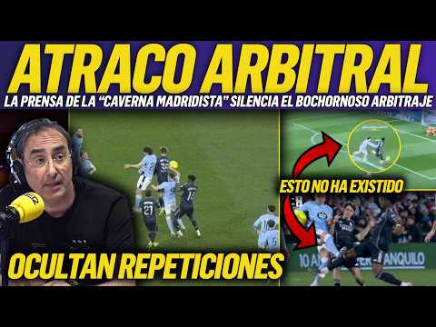 💥VERGONZOSO: LA PRENSA SUBVENCIONADA SILENCIA EL ATRACO ARBITRAL SUFRIDO POR EL REAL MADRID