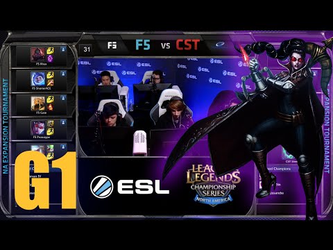 Final Five vs Team Coast | Game 1 Round 1 NA LCS Expansion Tournament | F5 vs CST G1 60FPS