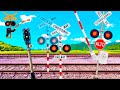Transparent Railroad Crossing