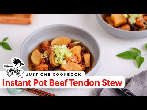 Instant Pot Japanese Beef Tendon Stew (Gyusuji Nikomi)...