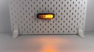 PROFI výstražné/zadné LED svetlo, oranžové + červené, 12-24V, ECE R65