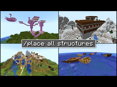 Minecraft - How To Place All Structures