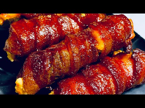 Bacon Wrapped Smoked Jalapeño Poppers