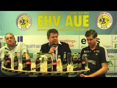 Pressekonferenz EHV Aue-Eintracht Hildesheim 25:19(11:10) Saison 14/15