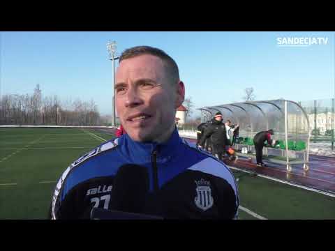 2019-01-30 Damian Chmiel po sparingu z Chojniczanką Chojnice