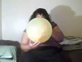 BBW Balloon Diva With Yellow And Red Fireworks Balloon