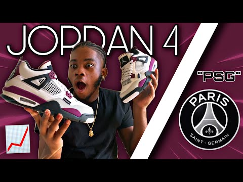 AIR JORDAN 4 "PSG" "PARIS SAINT GERMAIN" REVIEW IN 4K!!