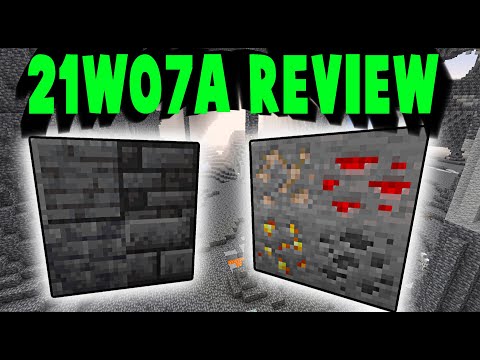 Rays Works - 1.17 Minecraft Update (21w07a Review) | Grimstone Tiles, New Ore Location and Cave Gen!