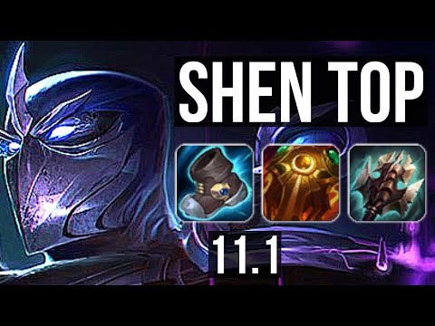 SHEN vs AKALI (TOP) | 6/0/15, 1000+ games, 1.1M mastery, Dominating | EUW Diamond | v11.1