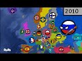 History Of Europe Using Google Maps 1900 2022 Countryballs