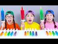 Rainbow Jello Shooter Jelly Race Challenge DONA