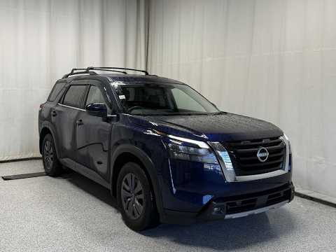2024 Nissan Pathfinder in Blue for sale at Park Mazda in Sherwood Park, AB