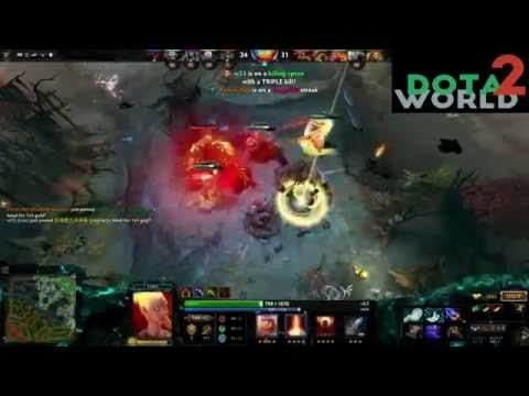 DOTA 2  w33 Lina  Ranked Gameplay   Highlights