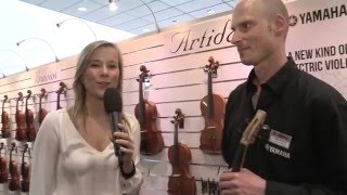 Video thumbnail for Yamaha Electric Violins YEV-104, YEV-105 - Musikmesse 2016 by Yamaha Music Europe