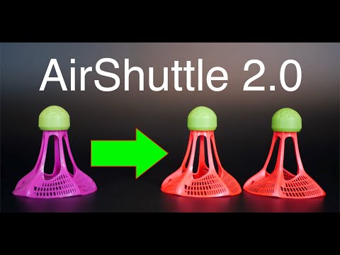 Airshuttle 2.0: Airbadminton Outdoor Badminton Shuttlecock Update