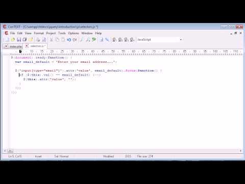 jQuery Tutorial 22 Attribute selectors
