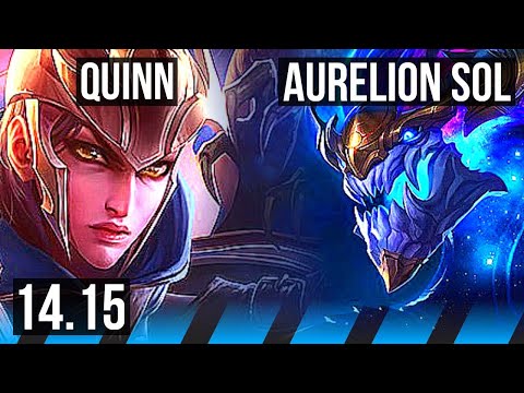 QUINN vs AURELION SOL (MID) | 1600+ games, 10/3/11, Legendary | VN Grandmaster | 14.15
