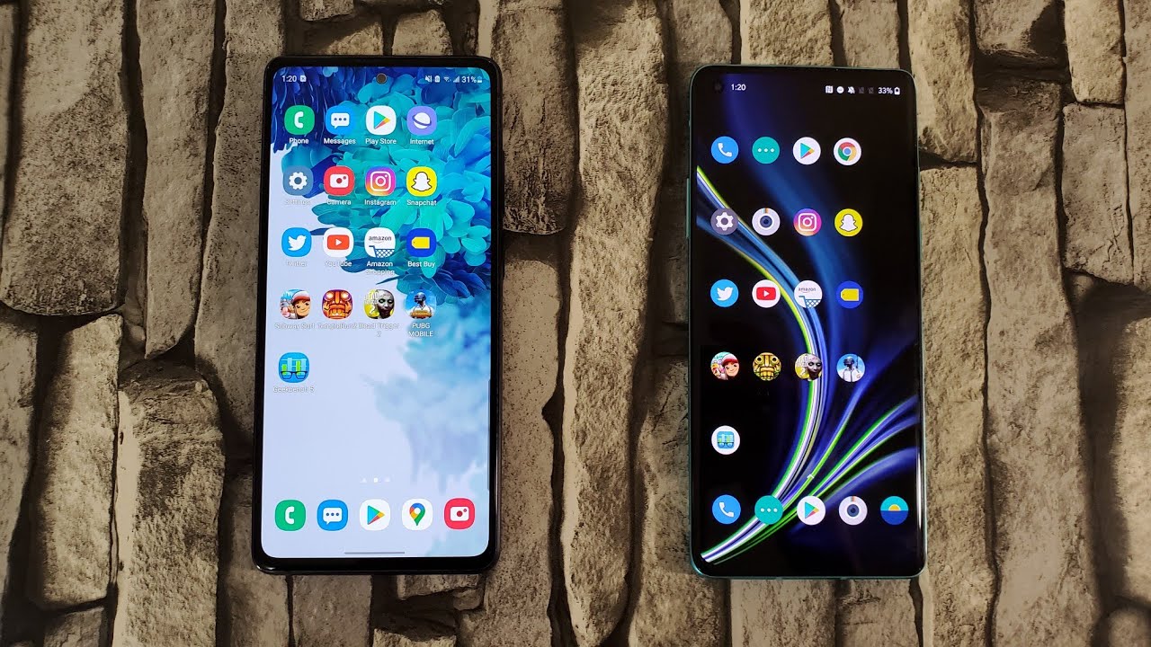 Samsung Galaxy S20 FE vs OnePlus 8 Speed Test Comparison