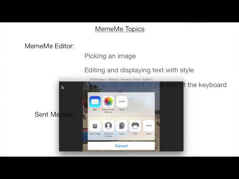 MemeMe App UIKit Fundamentals