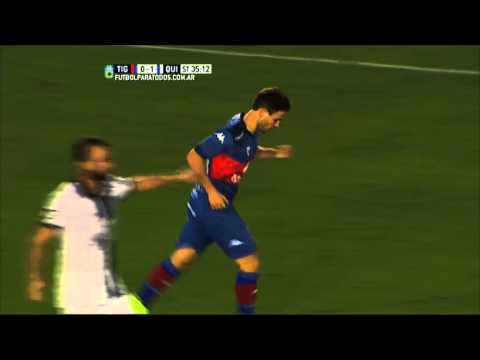 Scifo la sacó en la línea. Tigre 0 - Quilmes 1. Fecha 19. Primera División 2015. FPT.