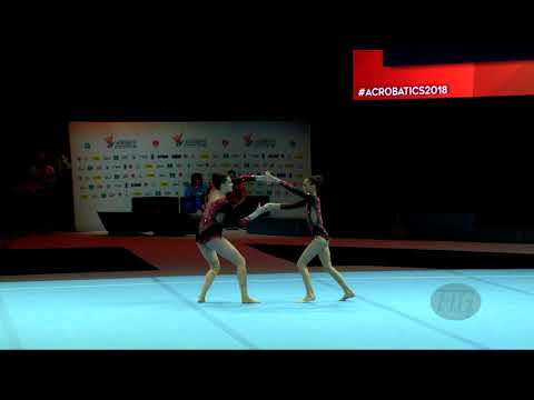 Russian Federation 2 (RUS) - 2018 Acrobatic Worlds, Antwerpen (BEL) - Balance  Women's Pair
